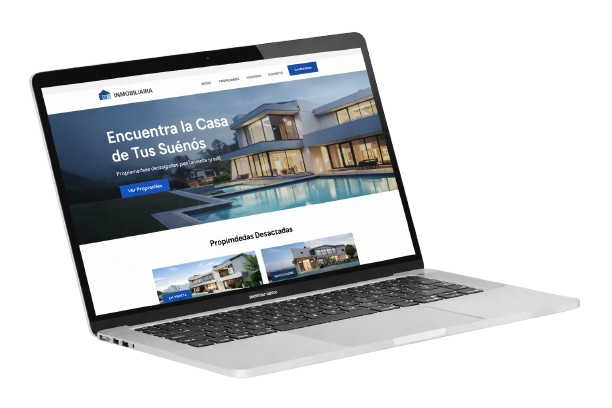 Mockup sitio inmobiliario